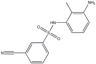 N-(3-amino-2-methylphenyl)-3-cyanobenzene-1-sulfonamide