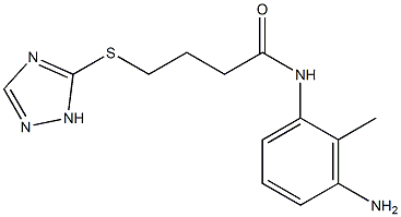  N-(3-amino-2-methylphenyl)-4-(1H-1,2,4-triazol-5-ylsulfanyl)butanamide