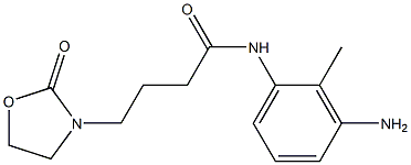 N-(3-amino-2-methylphenyl)-4-(2-oxo-1,3-oxazolidin-3-yl)butanamide