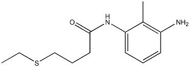 N-(3-amino-2-methylphenyl)-4-(ethylsulfanyl)butanamide Struktur