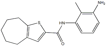 N-(3-amino-2-methylphenyl)-4H,5H,6H,7H,8H-cyclohepta[b]thiophene-2-carboxamide Structure