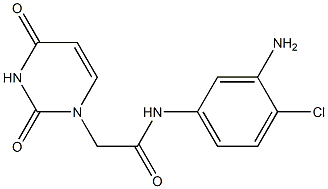 N-(3-amino-4-chlorophenyl)-2-(2,4-dioxo-1,2,3,4-tetrahydropyrimidin-1-yl)acetamide Structure