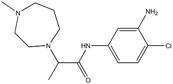 N-(3-amino-4-chlorophenyl)-2-(4-methyl-1,4-diazepan-1-yl)propanamide Struktur