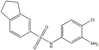  N-(3-amino-4-chlorophenyl)-2,3-dihydro-1H-indene-5-sulfonamide