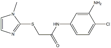 N-(3-amino-4-chlorophenyl)-2-[(1-methyl-1H-imidazol-2-yl)sulfanyl]acetamide