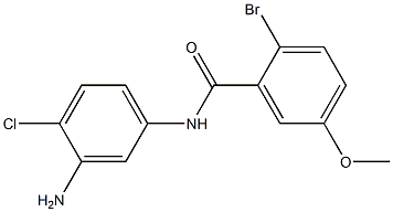 N-(3-amino-4-chlorophenyl)-2-bromo-5-methoxybenzamide Struktur