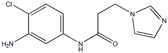 N-(3-amino-4-chlorophenyl)-3-(1H-imidazol-1-yl)propanamide Structure