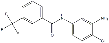 N-(3-amino-4-chlorophenyl)-3-(trifluoromethyl)benzamide 结构式