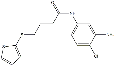 N-(3-amino-4-chlorophenyl)-4-(thiophen-2-ylsulfanyl)butanamide