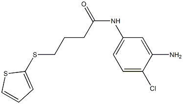 N-(3-amino-4-chlorophenyl)-4-(thiophen-2-ylsulfanyl)butanamide Structure