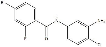 N-(3-amino-4-chlorophenyl)-4-bromo-2-fluorobenzamide,,结构式