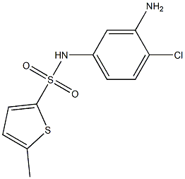 N-(3-amino-4-chlorophenyl)-5-methylthiophene-2-sulfonamide Structure