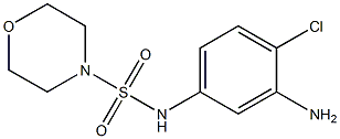 N-(3-amino-4-chlorophenyl)morpholine-4-sulfonamide 结构式