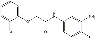 N-(3-amino-4-fluorophenyl)-2-(2-chlorophenoxy)acetamide 化学構造式