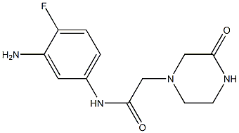 N-(3-amino-4-fluorophenyl)-2-(3-oxopiperazin-1-yl)acetamide Structure