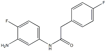 N-(3-amino-4-fluorophenyl)-2-(4-fluorophenyl)acetamide 化学構造式