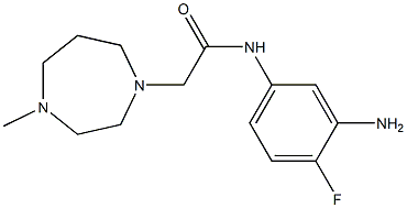 N-(3-amino-4-fluorophenyl)-2-(4-methyl-1,4-diazepan-1-yl)acetamide 结构式