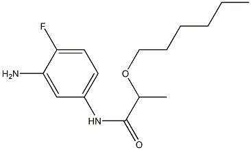 N-(3-amino-4-fluorophenyl)-2-(hexyloxy)propanamide Structure