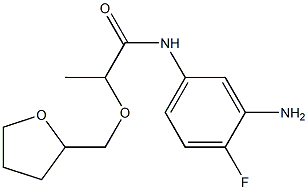N-(3-amino-4-fluorophenyl)-2-(oxolan-2-ylmethoxy)propanamide