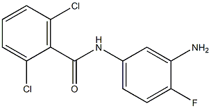 N-(3-amino-4-fluorophenyl)-2,6-dichlorobenzamide,,结构式