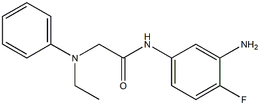 N-(3-amino-4-fluorophenyl)-2-[ethyl(phenyl)amino]acetamide Structure