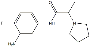 N-(3-amino-4-fluorophenyl)-2-pyrrolidin-1-ylpropanamide|