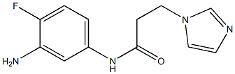 N-(3-amino-4-fluorophenyl)-3-(1H-imidazol-1-yl)propanamide 结构式