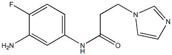 N-(3-amino-4-fluorophenyl)-3-(1H-imidazol-1-yl)propanamide Struktur