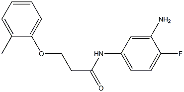 N-(3-amino-4-fluorophenyl)-3-(2-methylphenoxy)propanamide Struktur