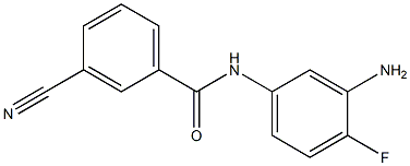 N-(3-amino-4-fluorophenyl)-3-cyanobenzamide Struktur