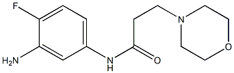 N-(3-amino-4-fluorophenyl)-3-morpholin-4-ylpropanamide