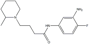 N-(3-amino-4-fluorophenyl)-4-(2-methylpiperidin-1-yl)butanamide Structure