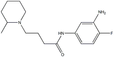 N-(3-amino-4-fluorophenyl)-4-(2-methylpiperidin-1-yl)butanamide