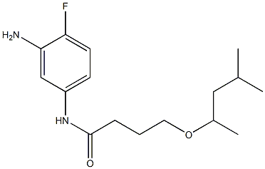 N-(3-amino-4-fluorophenyl)-4-[(4-methylpentan-2-yl)oxy]butanamide Struktur