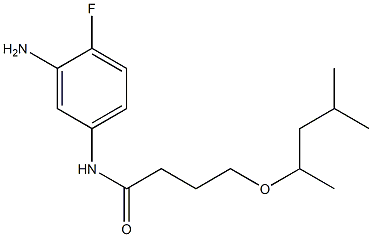 N-(3-amino-4-fluorophenyl)-4-[(4-methylpentan-2-yl)oxy]butanamide Structure