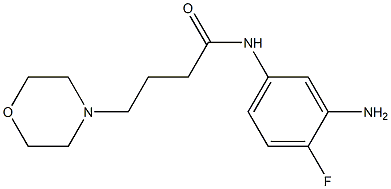 N-(3-amino-4-fluorophenyl)-4-morpholin-4-ylbutanamide 结构式