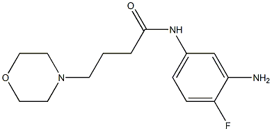 N-(3-amino-4-fluorophenyl)-4-morpholin-4-ylbutanamide Structure