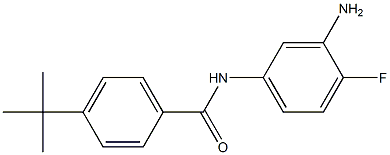 N-(3-amino-4-fluorophenyl)-4-tert-butylbenzamide,,结构式