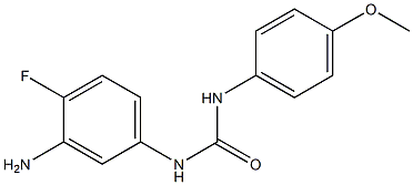 N-(3-amino-4-fluorophenyl)-N'-(4-methoxyphenyl)urea 结构式