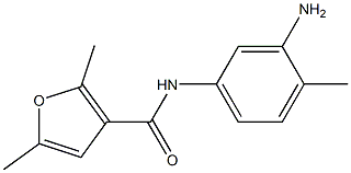 N-(3-amino-4-methylphenyl)-2,5-dimethyl-3-furamide 结构式