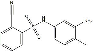 N-(3-amino-4-methylphenyl)-2-cyanobenzene-1-sulfonamide 化学構造式