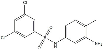 N-(3-amino-4-methylphenyl)-3,5-dichlorobenzene-1-sulfonamide Struktur