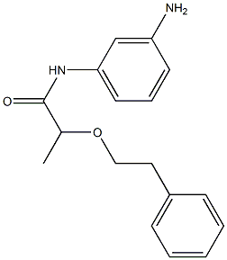 N-(3-aminophenyl)-2-(2-phenylethoxy)propanamide Struktur