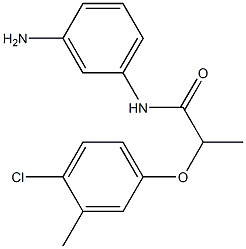 N-(3-aminophenyl)-2-(4-chloro-3-methylphenoxy)propanamide 化学構造式