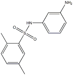 N-(3-aminophenyl)-2,5-dimethylbenzene-1-sulfonamide Structure