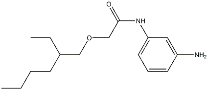 N-(3-aminophenyl)-2-[(2-ethylhexyl)oxy]acetamide Struktur