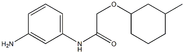 N-(3-aminophenyl)-2-[(3-methylcyclohexyl)oxy]acetamide Struktur
