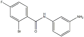 N-(3-aminophenyl)-2-bromo-4-fluorobenzamide Structure