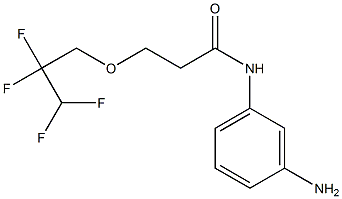 N-(3-aminophenyl)-3-(2,2,3,3-tetrafluoropropoxy)propanamide Struktur