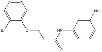 N-(3-aminophenyl)-3-(2-bromophenoxy)propanamide Structure